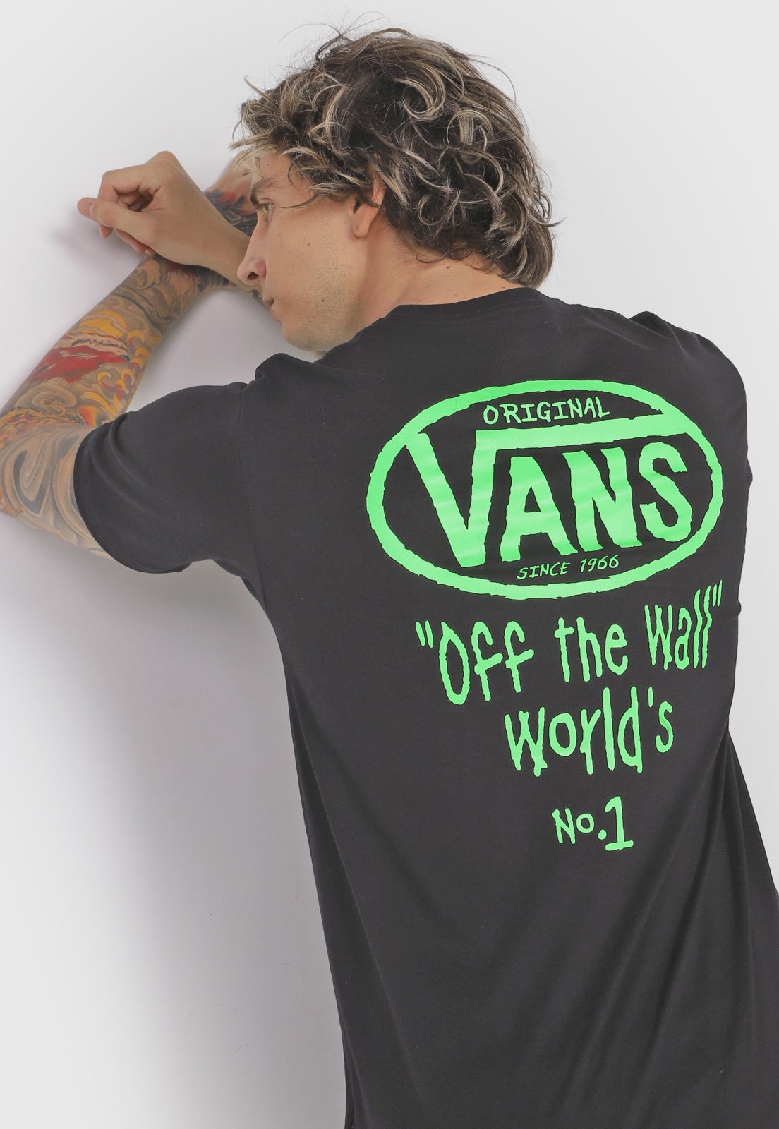 camisa vans negra